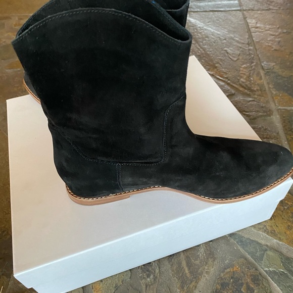 Vince Suede black Sinclair boots 8.5 - Picture 2 of 4